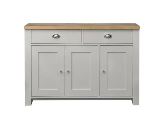 Harper 3 Door 2 Drawer Sideboard-Grey