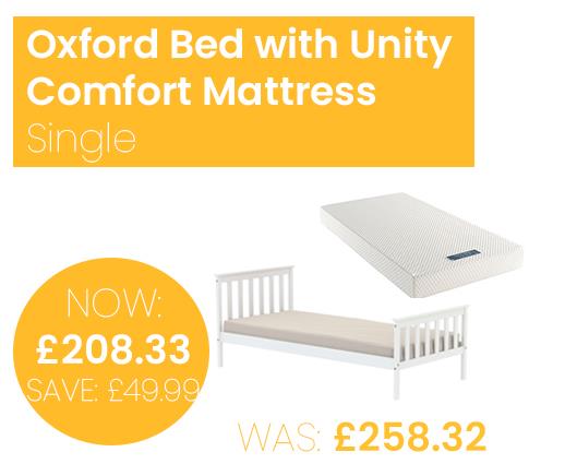 Oxford Bed with Unity Comfort Mattress - Single