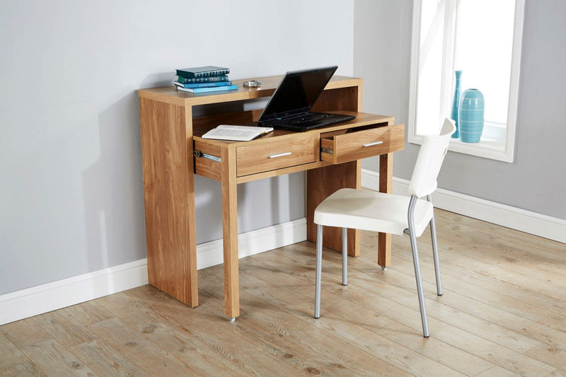 Regis Extending Console Desk-Oak