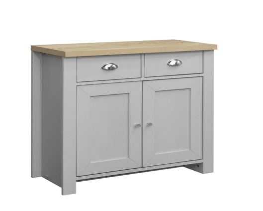 Harper 2 Door 2 Drawer Sideboard- Grey