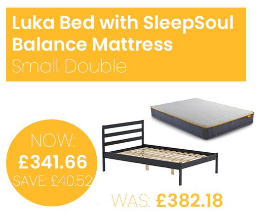 Luka Bed with SleepSoul Balance Mattress - Small Double