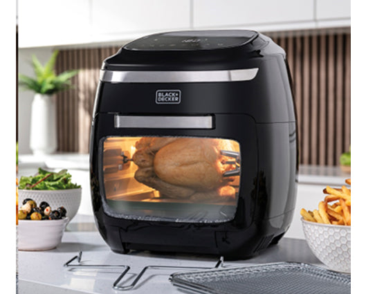 Black + Decker 11L 5-in-1 Air Fryer with Window