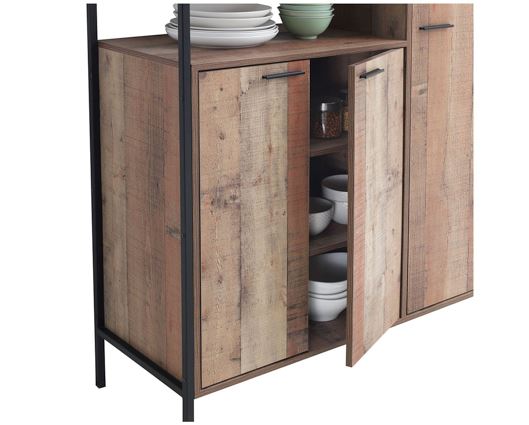 Horton Kitchen Cabinet with 5 Doors