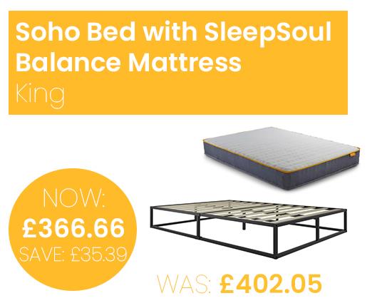 Soho Bed with SleepSoul Balance Mattress - King