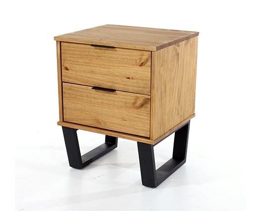 Texas 2 drawer bedside cabinet