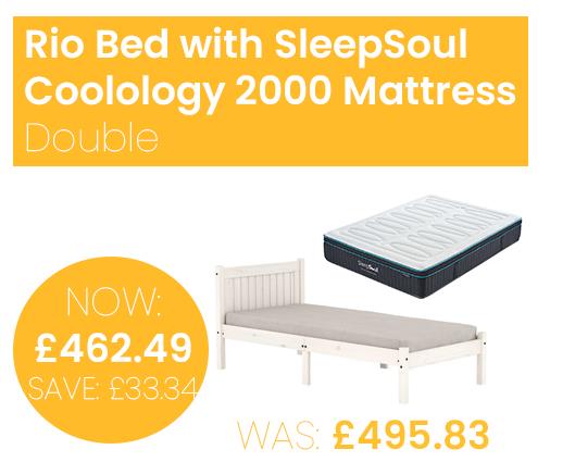 Rio Bed with SleepSoul Coolology 2000 Mattress - Double