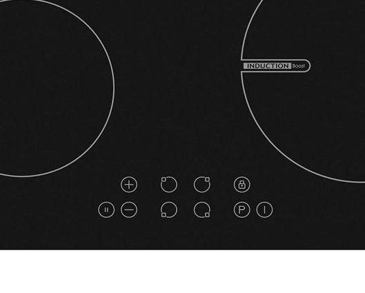 White Knight DAWKHBII60-P 60cm Induction Hob 4 Zone With Boost & Child Lock Black 