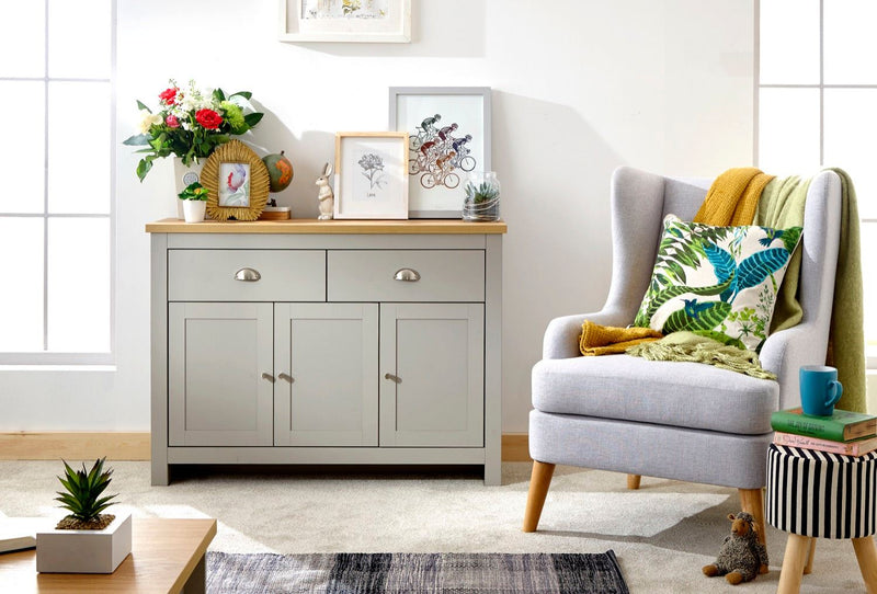 Lancaster Large Sideboard - Grey