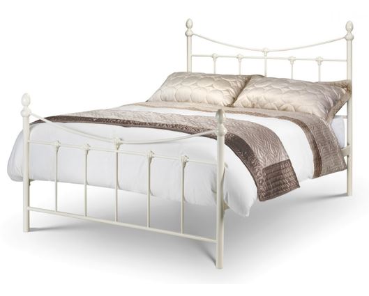 Rebecca Bed Single Stone White