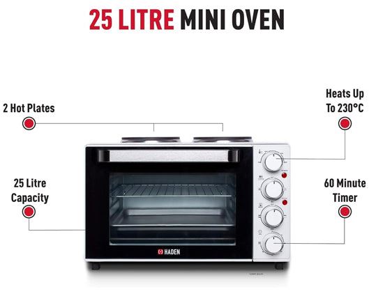 Haden 25L Tabletop Mini Oven