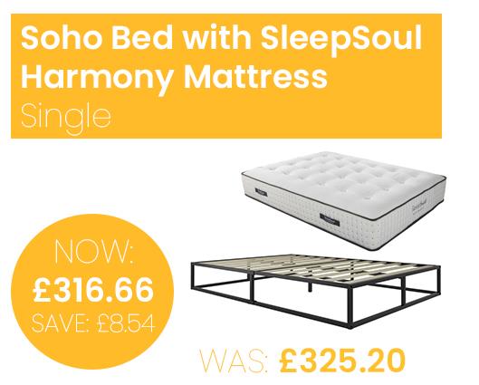 Soho Bed with SleepSoul Harmony Mattress - Single