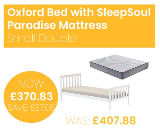 Oxford Bed with SleepSoul Paradise Mattress - Small Double