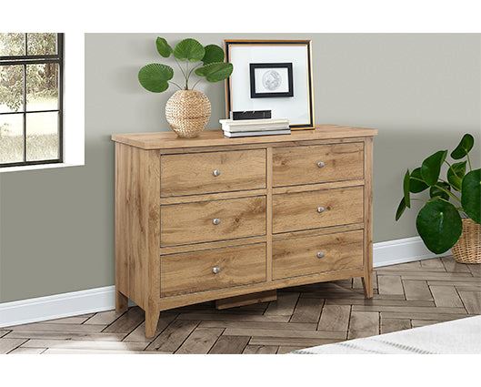 Hounslow 6 Drawer Chest- Oak