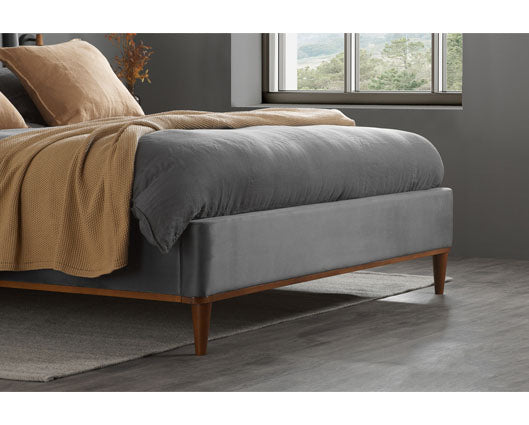 Lincoln King Bed - Grey