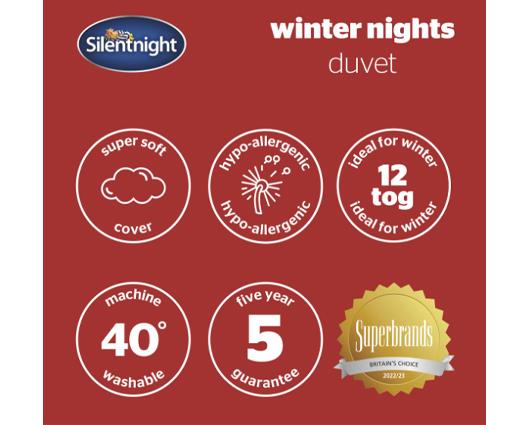 King - Silentnight Winter Nights Duvet � 12 tog