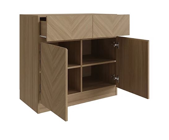 Catania Compact Sideboard- Euro Oak