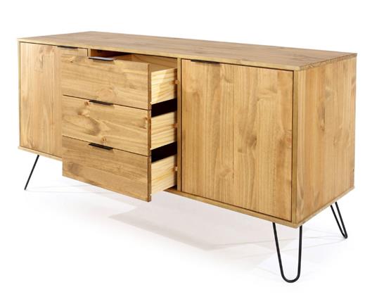 Augusta Medium Sideboard With 2 Doors, 3 Drawers