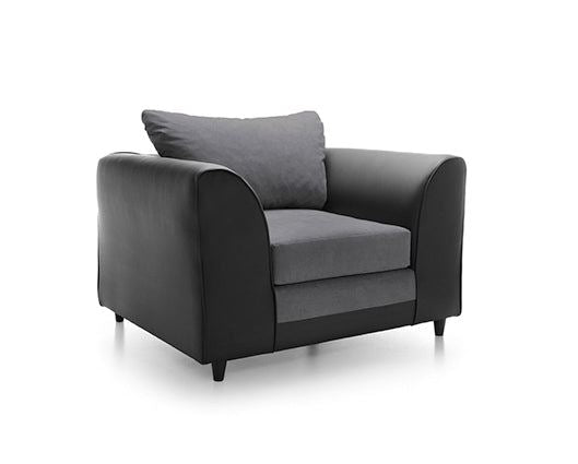 Dylan Armchair - Black & Charcoal