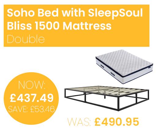 Soho Bed with SleepSoul Bliss 1500 Mattress - Double