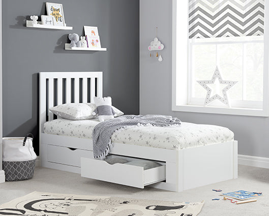 Alton Single Bed - White