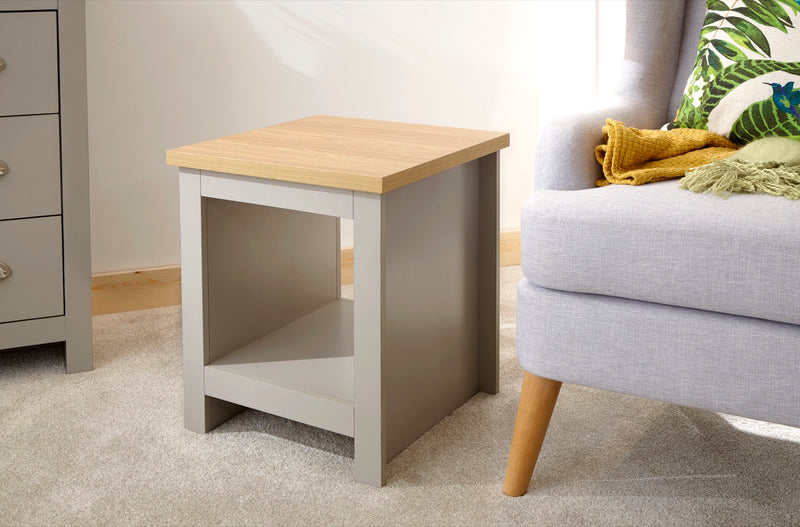 Lancaster Side Table with Shelf