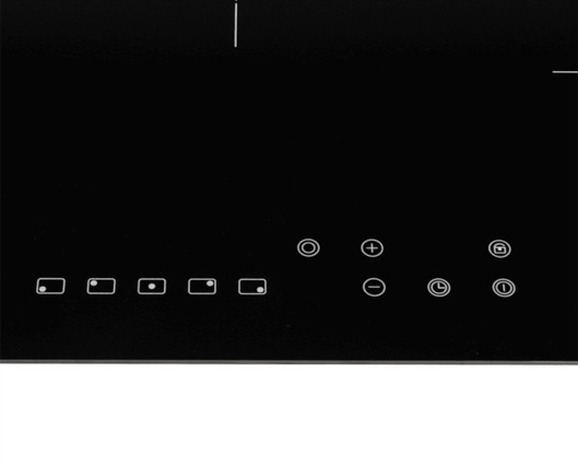 SIA CERH75BL 75cm 5 Zone Frameless Touch Control Electric Ceramic Hob Black 