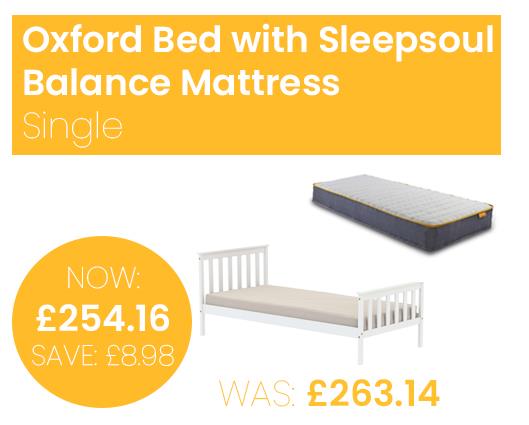 Oxford Bed with Sleepsoul Balance Mattress - Single