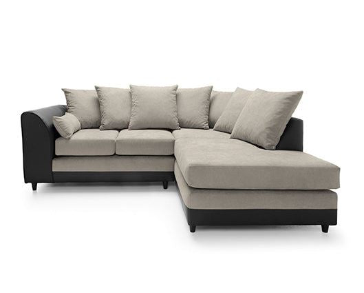 Dan Right Hand Facing Corner Sofa - Brown