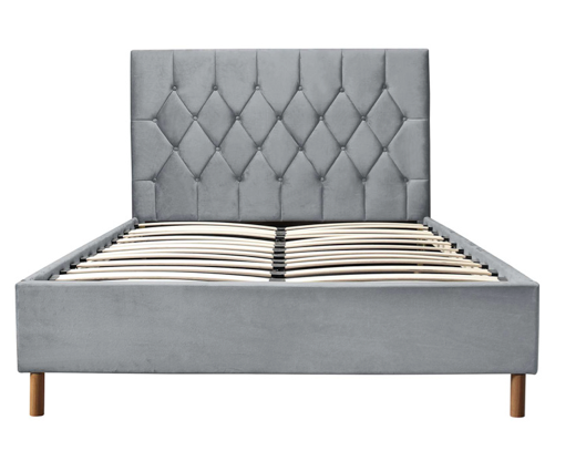 Luxton Double Ottoman Bed-Grey